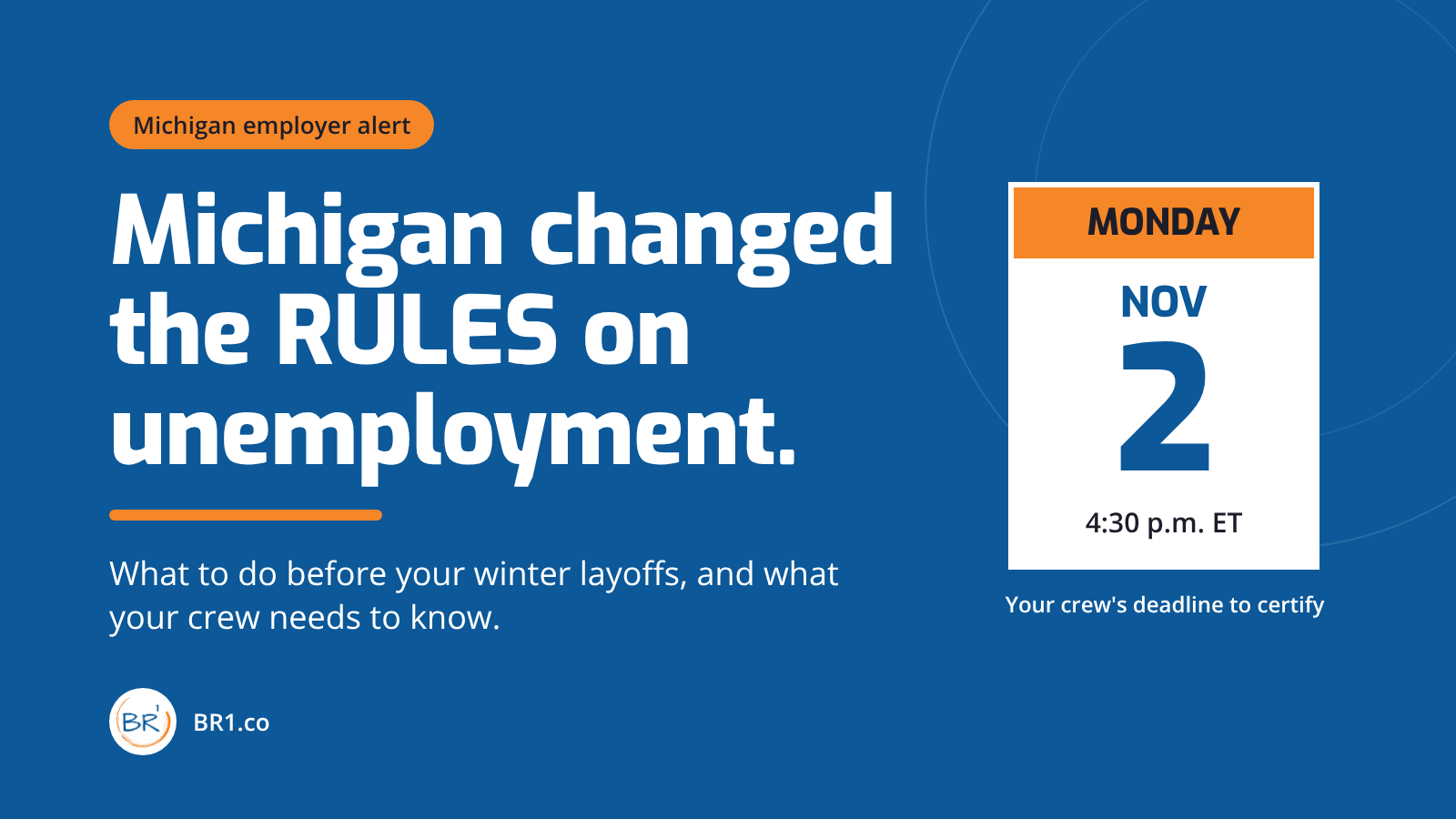 Michigan Changed Rules on Unemployment